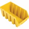 Matlock Plastic Storage Bin - Wall Mountable & Stackable - Label Holder - 17 x 24 x 12.6 cm - Yellow