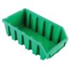 Matlock Plastic Storage Bin - Wall Mountable & Stackable - Label Holder - 11.6 x 21.2 x 7.5 cm - Green