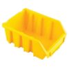 Matlock Plastic Storage Bin - Wall Mountable & Stackable - Label Holder - 11.6 x 16.1 x 7.5 cm - Yellow
