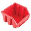 Matlock Plastic Storage Bin - Wall Mountable & Stackable - Label Holder - 11.6 x 11.2 x 7.5 cm - Red