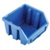 Matlock Plastic Storage Bin - Wall Mountable & Stackable - Label Holder - 11.6 x 11.2 x 7.5 cm - Blue