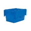 Matlock Euro Container with Lid - Plastic ALC - Heavy-Duty - 60 x 40 x 33.5 cm - Blue - 68L - Nestable & Stackable