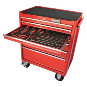 KennedyPro Roller Cabinet Tool Kit - 25 Pieces - Steel Roller Cabinet - 89 x 69 x 46 cm