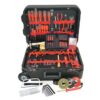 KennedyPro Professional Service Engineer Tool Kit - 102 Pieces - Plastic Service Case - 44.5 x 55 x 24.5 cm