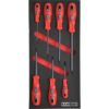 Kennedy VDE Dual Grip Screwdriver Set - 7 Pieces - with 1/3 Width Foam Tool Control Inlay for Tool Chests