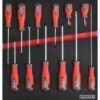 KennedyPro Screwdriver Set - 12 Pieces - with 2/3 Width Foam Tool Control Inlay for Tool Roller Cabinets