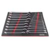 Kennedy Metric Combination Spanner Set - 26 Pieces - with full Width Foam Tool Control Inlay for Tool Roller Cabinets