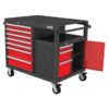KennedyPro Steel Tool Roller Cabinet - Service Cart - 10 Drawers - 550kg Capacity - 84.5 x 112.3 x 79.1 cm