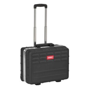 Kennedy Plastic Tool Service Case - Mobile - 2 x Tool Panels - Pull Handle - Black - 46.5 x 35.2 x 25.5 cm