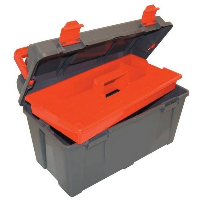 Kennedy Plastic Tool Box - 8 Compartments - 44.5 x 24 x 22 cm