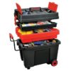 Kennedy Plastic Tool Box - Mobile - Tow Handle & Lockable Lid - 55 x 35 x 47.5 cm