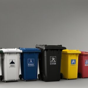 wheelie bins
