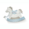 Blossoms Blue – Rocking Horse 120 x 35 x 90mm
