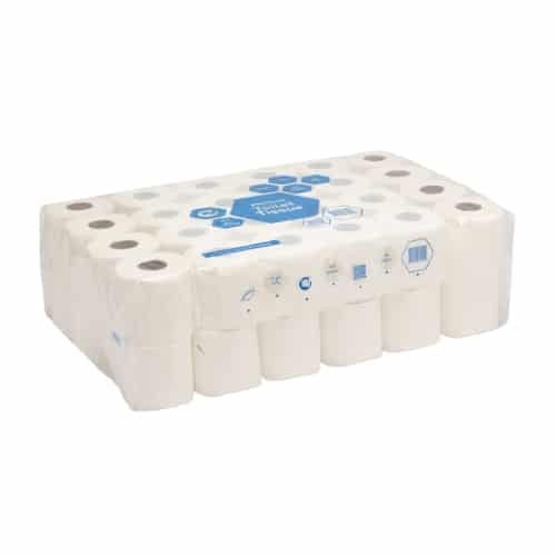 1Ply Virgin Toilet Paper – 48 Rolls (500 Sheets)