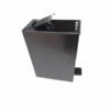 Sanitary Bin 21L Mild Steel Powder Coated Black