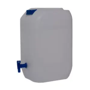 25L Poly Container 1000g With Tap & Lid (Natural) Food Grade