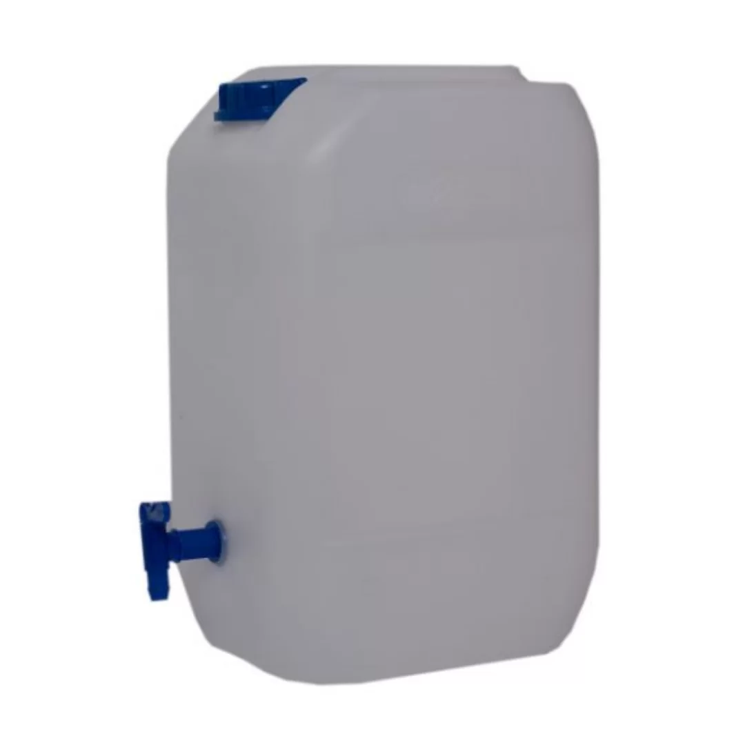 25L Poly Container 1000g With Tap & Lid Bulk 108 Units