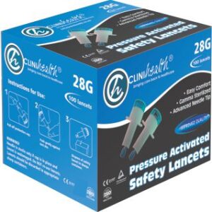 Lancets Safety 28G CliniHealth – 100s