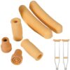 Crutch Underarm -wooden Rubber Tip Cream