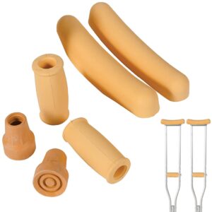 Crutch Underarm -wooden Rubber Tip Cream