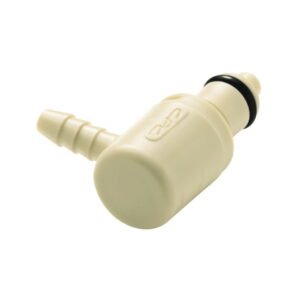 Colder 1/8" Hose Barb Valved Elbow Polypropylene Coupling Insert