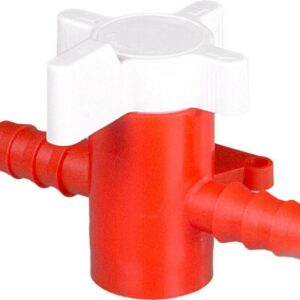 Bürkle 2-Way Stopcock, PE/PP, 8 mm Bore, for 9–11 mm Tubing​
