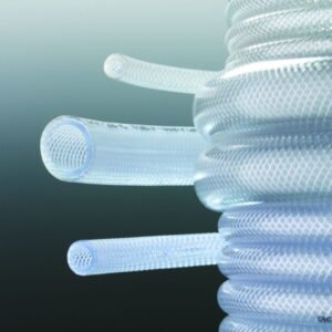 Deutsch & Neumann PVC Braided Tubing, 19.00 x 4.00 mm, Hardness 77 Shore A