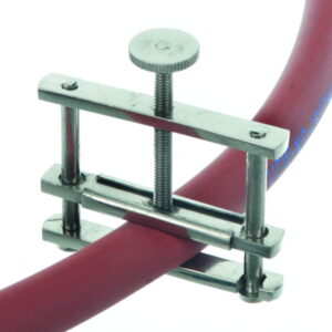 BOCHEM Screw Cock Type Hoffmann B=40mm, Nickel-Plated Brass, with Flap