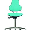Werksitz Working Chair WS 8320 KL Werkstar – Turquoise, Height Adjustable (495–640 mm), Imitation Leather Seat and Backrest
