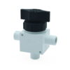 Bohlender 3-Way Ball Valves, PTFE Angled, GL 25, 8 mm Ø
