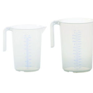 Measuring jug 3000ml, PP, 2 scales transparent, open handle, stackable