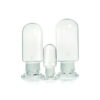 DWK Duran Specimen Jars, Cylindrical, Cap, 300 ml with Ground Stopper