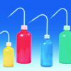 VITLAB Wash Bottles 1000 ml, Yellow, PE LD/PP, Pack of 5