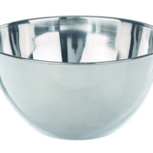 BOCHEM Sand bath bowl 100 mm, 250 ml 18/10 steel, half nodular, flat bottom