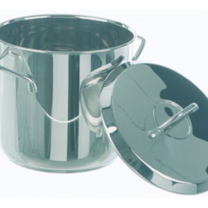 BOCHEM Laboratory Pot + Lid 9L 210 x 240 mm, 18/10 Steel