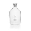 DWK Duran Narrow Neck Reagent Bottles, Clear Glass with NS Glass Stopper, Cap. 5000 ml