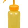 Bürkle Wash Bottle 500ml, LDPE, Wide-Neck, without Printing, Closure Yellow, LaboPlast