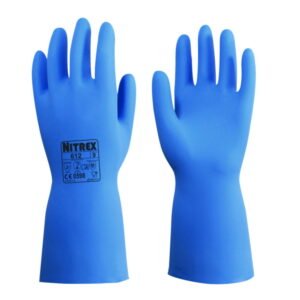 Chemical protective gloves Nitrex 612 M (8) nitrile, blue, pack of 10 pair