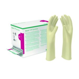 B. Braun Vasco OP Gloves, Size 5.5 OP Sensitive, Latex, Powder Free, Sterile, Pack of 40 Pair