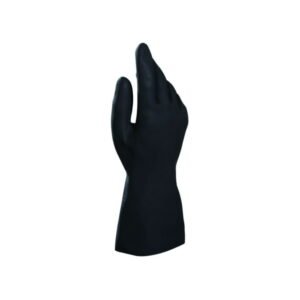 Gloves Alto 260 size 8, natural latex, black, velourised, pair