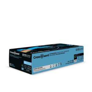 Nitrile gloves CROSSGUARD L (8-9) antimicrobial, blue, powder-free, pack of 100