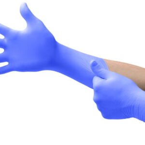 Ansell Microflex, size 9½-10 (XL) Nitrile glove, Blue, Powder-Free, Non-Sterile, 295mm, Pack of 10x50
