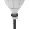 SCAT Funnel with Ball "ARNOLD" V2.0 S50 PE-HD White with Lance (220 mm)