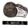 Brady Vinyl Tape for BMP21-PLUS Cartridge B595, White on Black, 6.4 m x 12.70 mm
