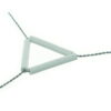 BOCHEM Wire Triangle 60 mm 18/10 Steel with Clay Tubes