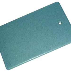 Stand base 300 x 150 mm steel, powder coated, M10 bore hole, 8mm thick, with welded feet