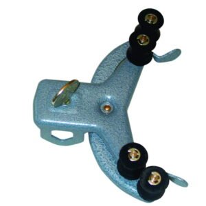 Buretten roller clamp steel, powder coated, with bosshead, for 1 burette