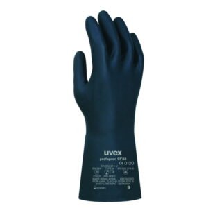 Uvex Protection Glove Profapren CF33, 33 cm, Size 7-S, Type 60119, Dark Blue, Pack of 10 Pair
