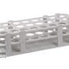 Bürkle Test Tube Rack, White, PP for 24 Glasses zp to 25mm dia. without Backing System