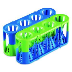 Heathrow Scientific Tube Rack, Adapt-A-Rack, Flexible, Yellow, for Tubes 5-50ml, Pack of 2